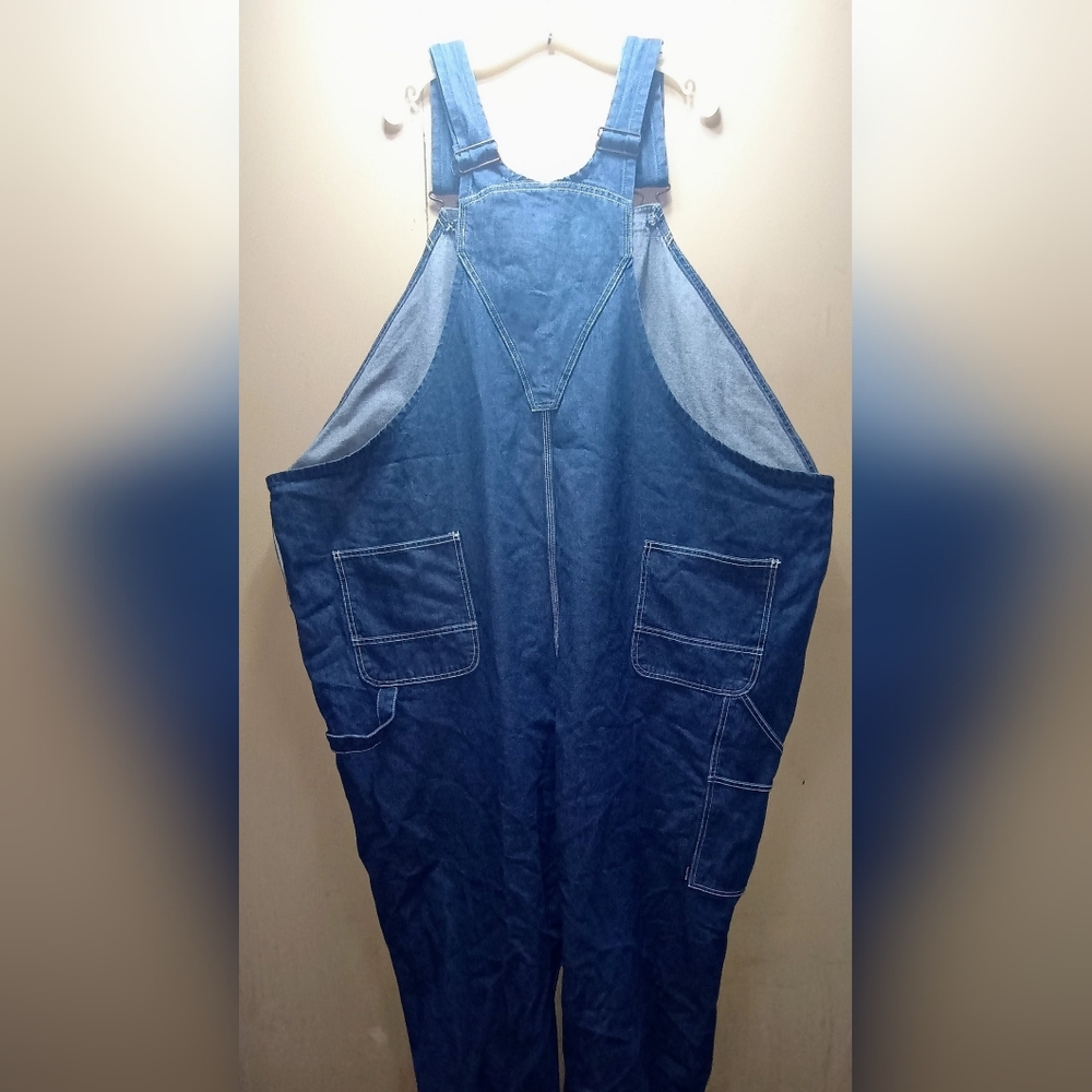 Vintage denim Overalls Big & Tall - Picture 2 of 7